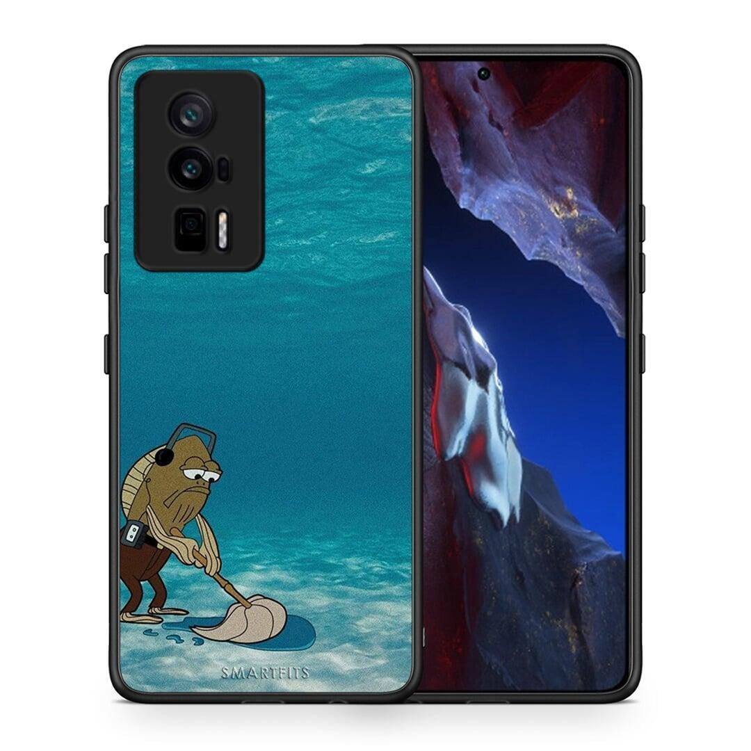 Θήκη Xiaomi Poco F5 Pro / Redmi K60 Pro Clean The Ocean από τη Smartfits με σχέδιο στο πίσω μέρος και μαύρο περίβλημα | Xiaomi Poco F5 Pro / Redmi K60 Pro Clean The Ocean Case with Colorful Back and Black Bezels