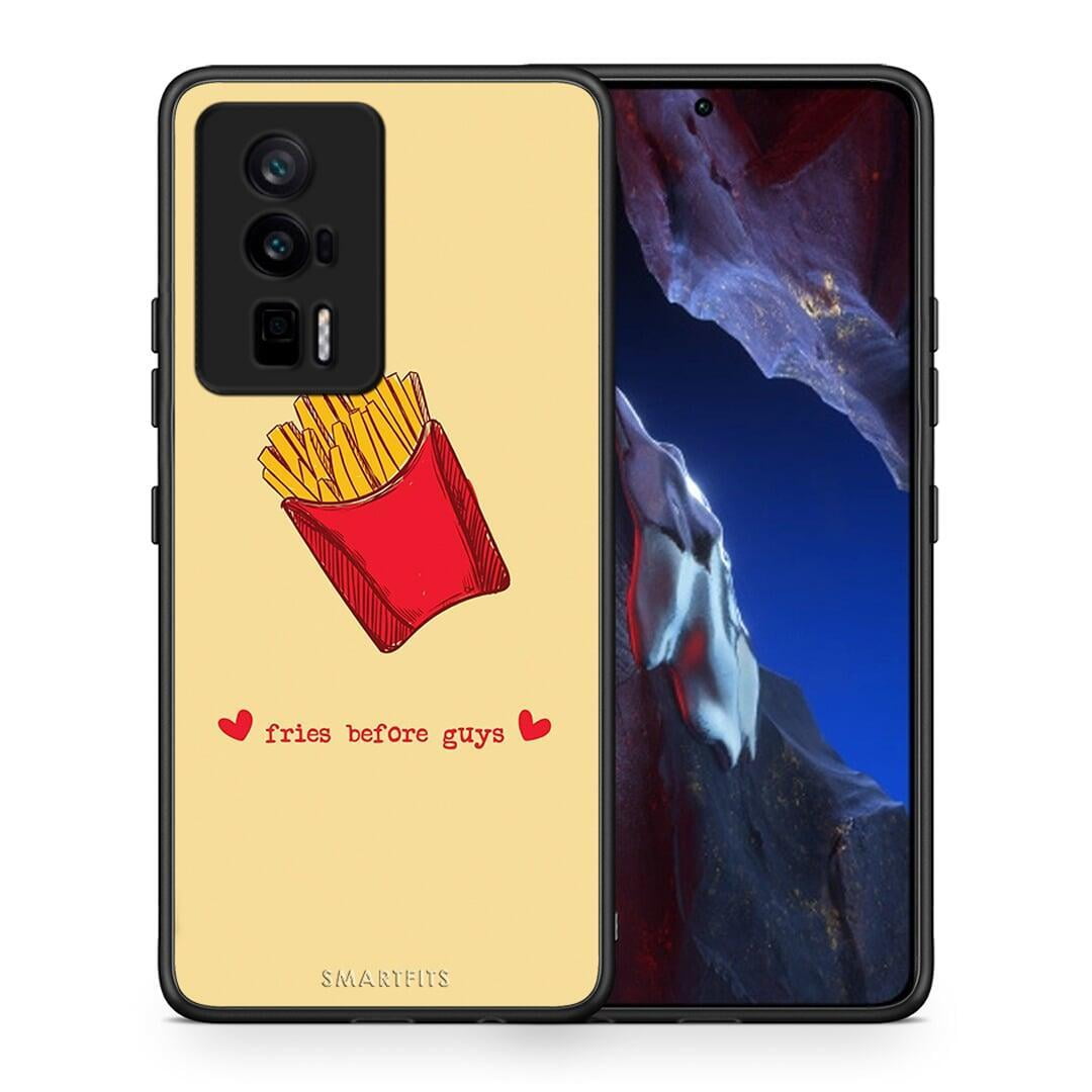 Θήκη Xiaomi Poco F5 Pro / Redmi K60 Pro Fries Before Guys από τη Smartfits με σχέδιο στο πίσω μέρος και μαύρο περίβλημα | Xiaomi Poco F5 Pro / Redmi K60 Pro Fries Before Guys Case with Colorful Back and Black Bezels