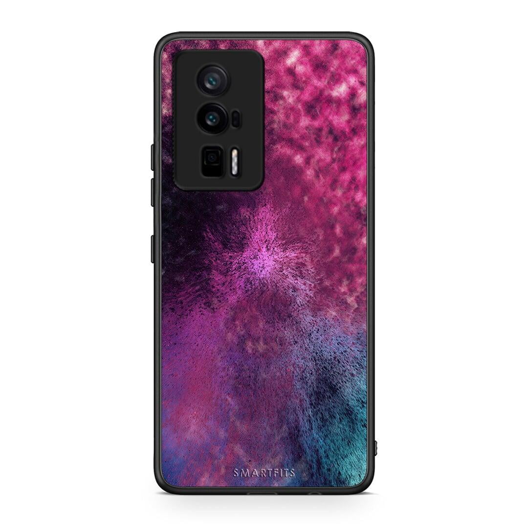 Θήκη Xiaomi Poco F5 Pro / Redmi K60 Pro Galactic Aurora από τη Smartfits με σχέδιο στο πίσω μέρος και μαύρο περίβλημα | Xiaomi Poco F5 Pro / Redmi K60 Pro Galactic Aurora Case with Colorful Back and Black Bezels