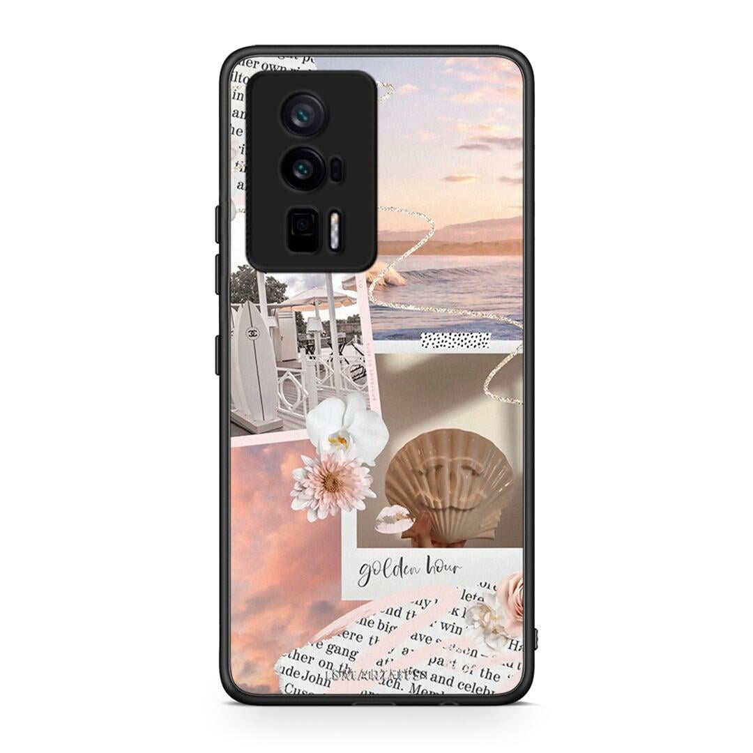 Θήκη Xiaomi Poco F5 Pro / Redmi K60 Pro Golden Hour από τη Smartfits με σχέδιο στο πίσω μέρος και μαύρο περίβλημα | Xiaomi Poco F5 Pro / Redmi K60 Pro Golden Hour Case with Colorful Back and Black Bezels