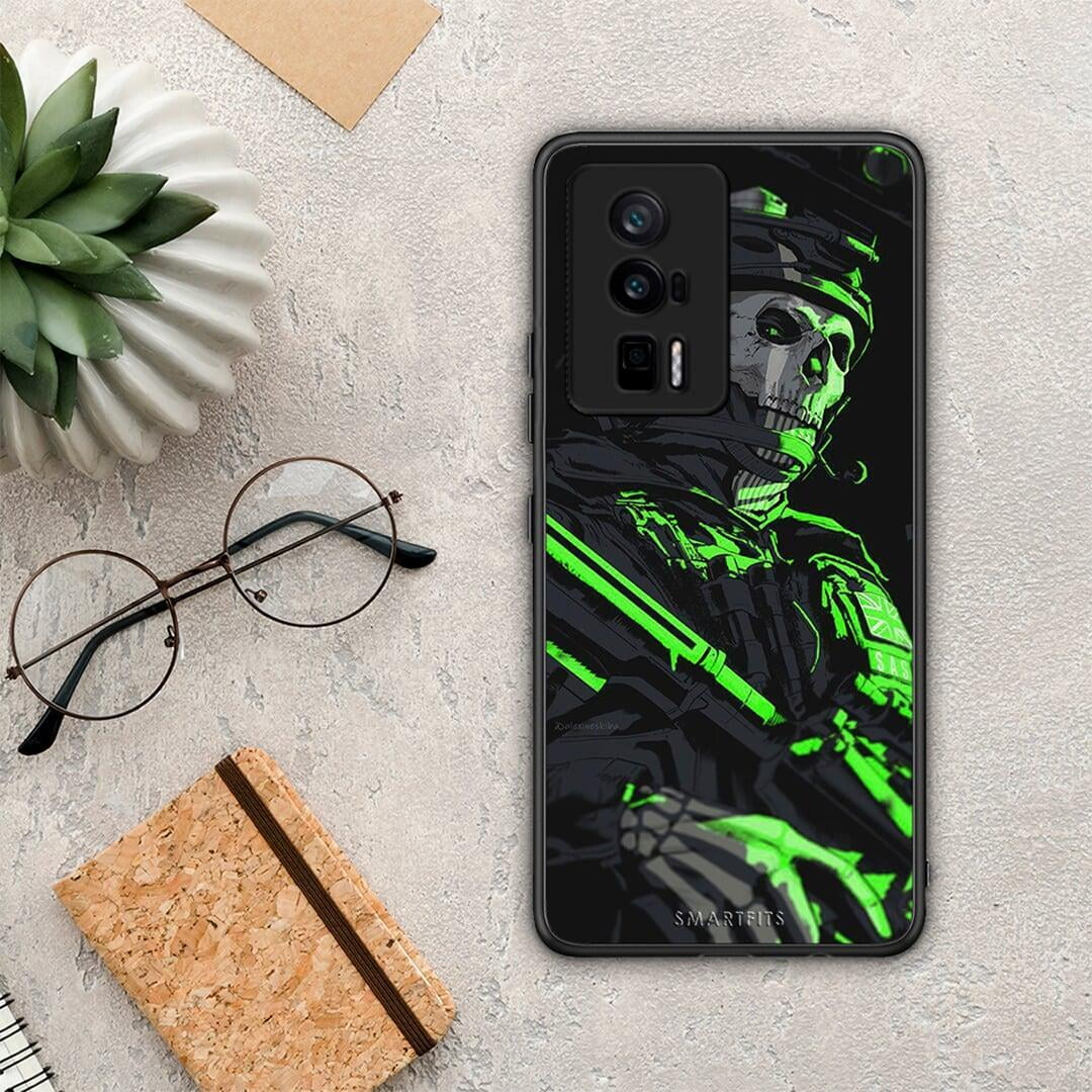 Θήκη Xiaomi Poco F5 Pro / Redmi K60 Pro Green Soldier από τη Smartfits με σχέδιο στο πίσω μέρος και μαύρο περίβλημα | Xiaomi Poco F5 Pro / Redmi K60 Pro Green Soldier Case with Colorful Back and Black Bezels