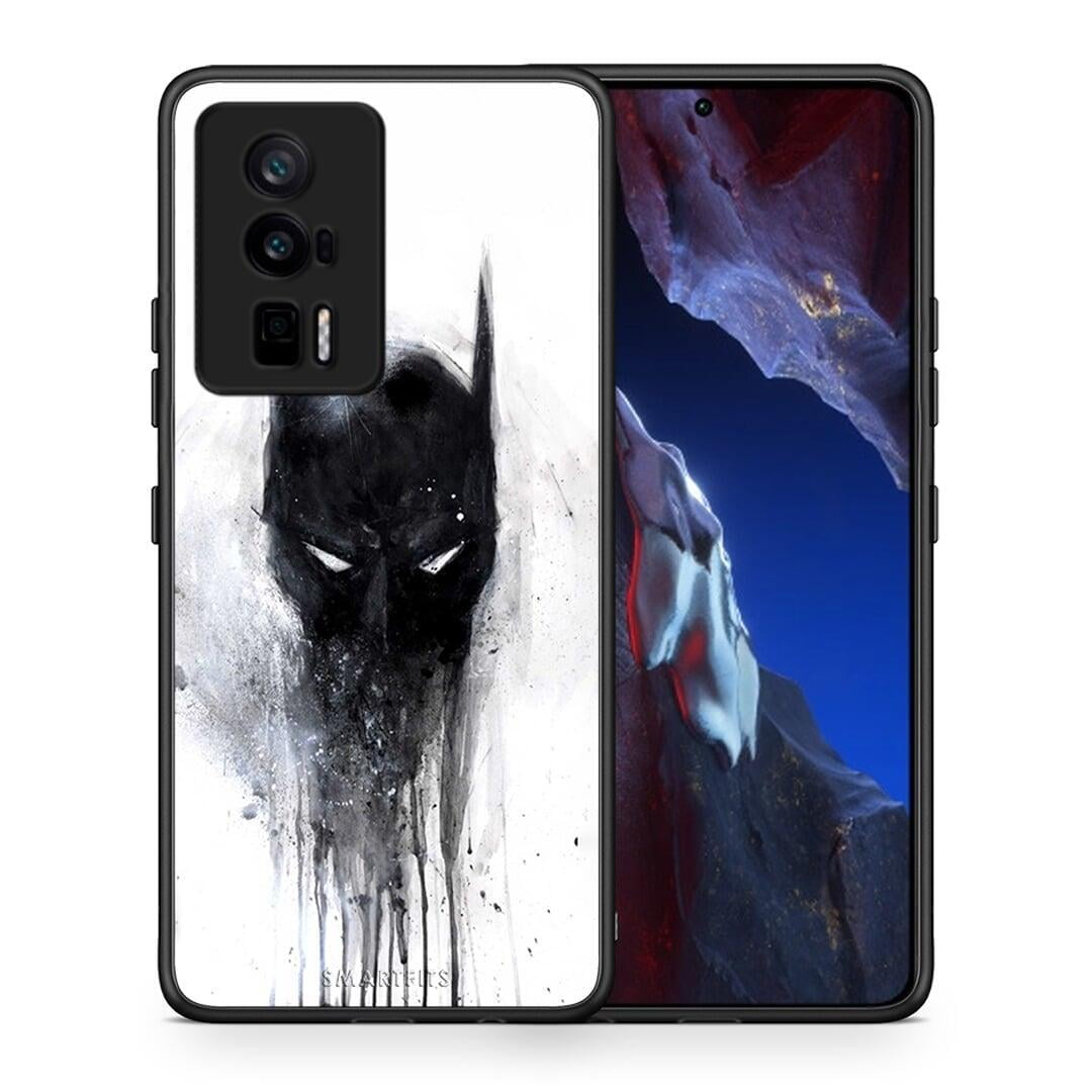 Θήκη Xiaomi Poco F5 Pro / Redmi K60 Pro Hero Paint Bat από τη Smartfits με σχέδιο στο πίσω μέρος και μαύρο περίβλημα | Xiaomi Poco F5 Pro / Redmi K60 Pro Hero Paint Bat Case with Colorful Back and Black Bezels