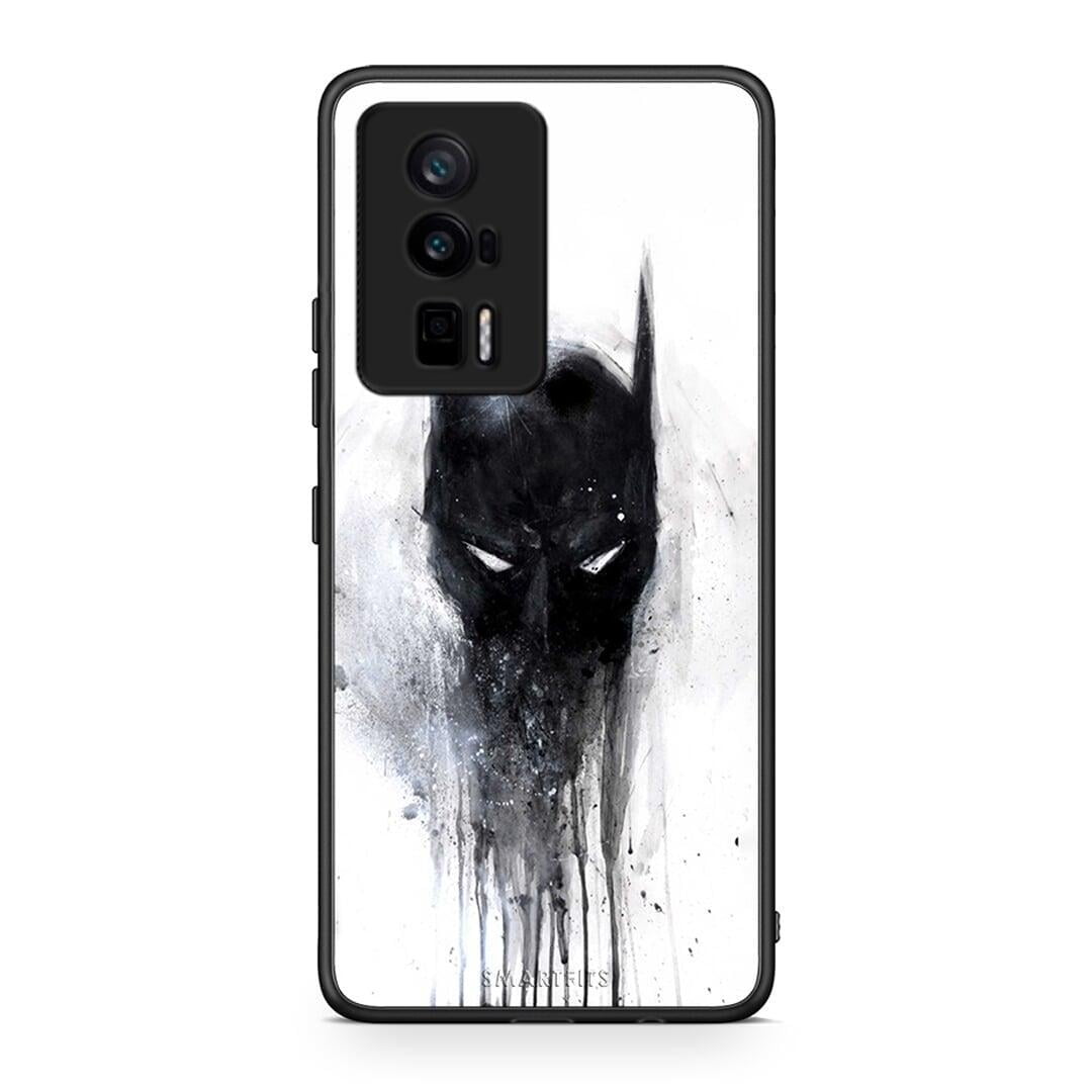 Θήκη Xiaomi Poco F5 Pro / Redmi K60 Pro Hero Paint Bat από τη Smartfits με σχέδιο στο πίσω μέρος και μαύρο περίβλημα | Xiaomi Poco F5 Pro / Redmi K60 Pro Hero Paint Bat Case with Colorful Back and Black Bezels