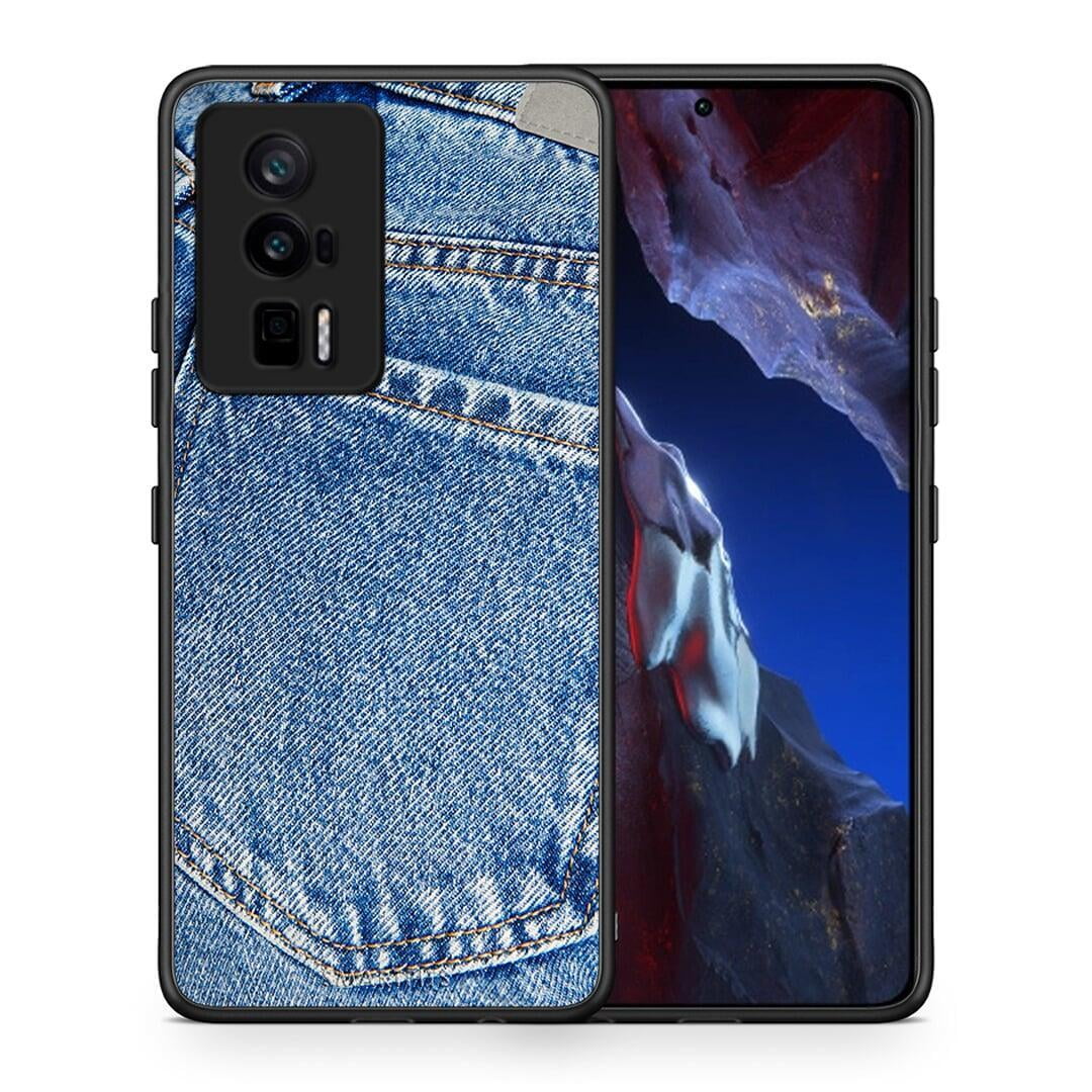 Θήκη Xiaomi Poco F5 Pro / Redmi K60 Pro Jeans Pocket από τη Smartfits με σχέδιο στο πίσω μέρος και μαύρο περίβλημα | Xiaomi Poco F5 Pro / Redmi K60 Pro Jeans Pocket Case with Colorful Back and Black Bezels