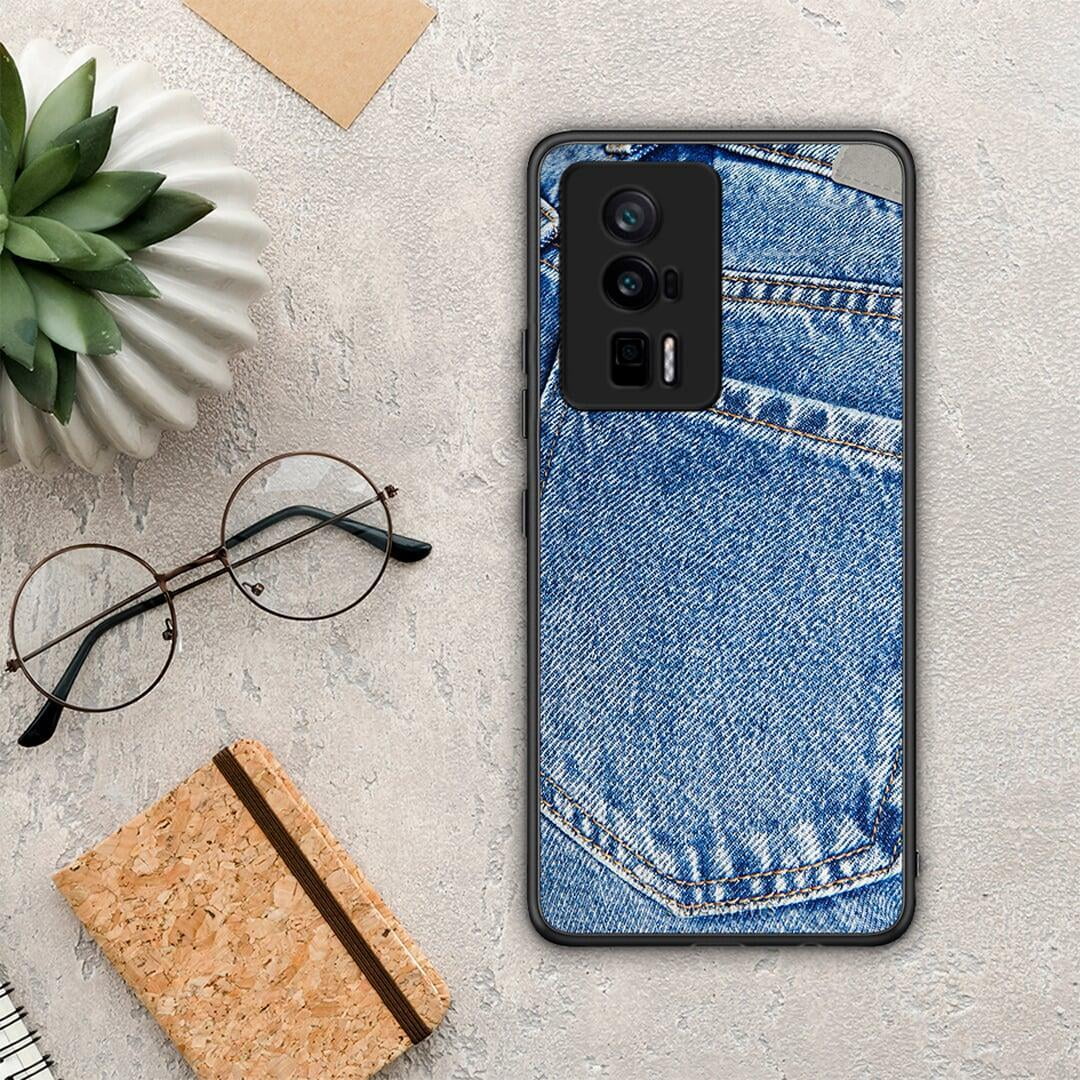 Θήκη Xiaomi Poco F5 Pro / Redmi K60 Pro Jeans Pocket από τη Smartfits με σχέδιο στο πίσω μέρος και μαύρο περίβλημα | Xiaomi Poco F5 Pro / Redmi K60 Pro Jeans Pocket Case with Colorful Back and Black Bezels