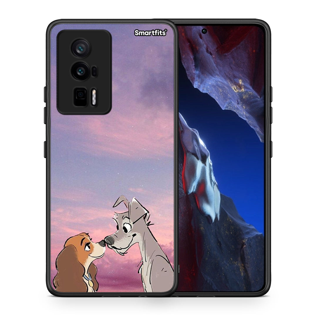 Θήκη Xiaomi Poco F5 Pro / Redmi K60 Pro Lady And Tramp από τη Smartfits με σχέδιο στο πίσω μέρος και μαύρο περίβλημα | Xiaomi Poco F5 Pro / Redmi K60 Pro Lady And Tramp Case with Colorful Back and Black Bezels