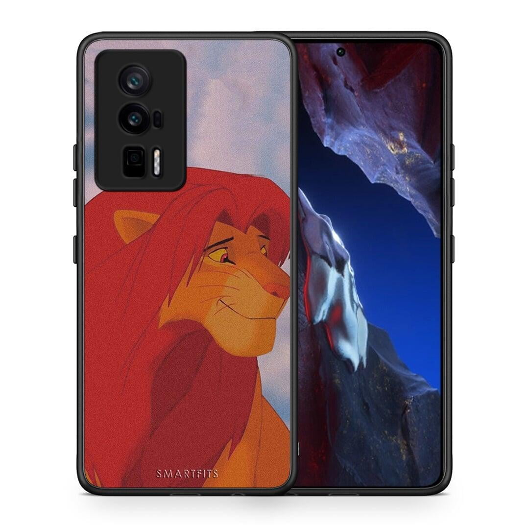 Θήκη Xiaomi Poco F5 Pro / Redmi K60 Pro Lion Love 1 από τη Smartfits με σχέδιο στο πίσω μέρος και μαύρο περίβλημα | Xiaomi Poco F5 Pro / Redmi K60 Pro Lion Love 1 Case with Colorful Back and Black Bezels