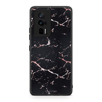 Thumbnail for Θήκη Xiaomi Poco F5 Pro / Redmi K60 Pro Marble Black Rosegold από τη Smartfits με σχέδιο στο πίσω μέρος και μαύρο περίβλημα | Xiaomi Poco F5 Pro / Redmi K60 Pro Marble Black Rosegold Case with Colorful Back and Black Bezels