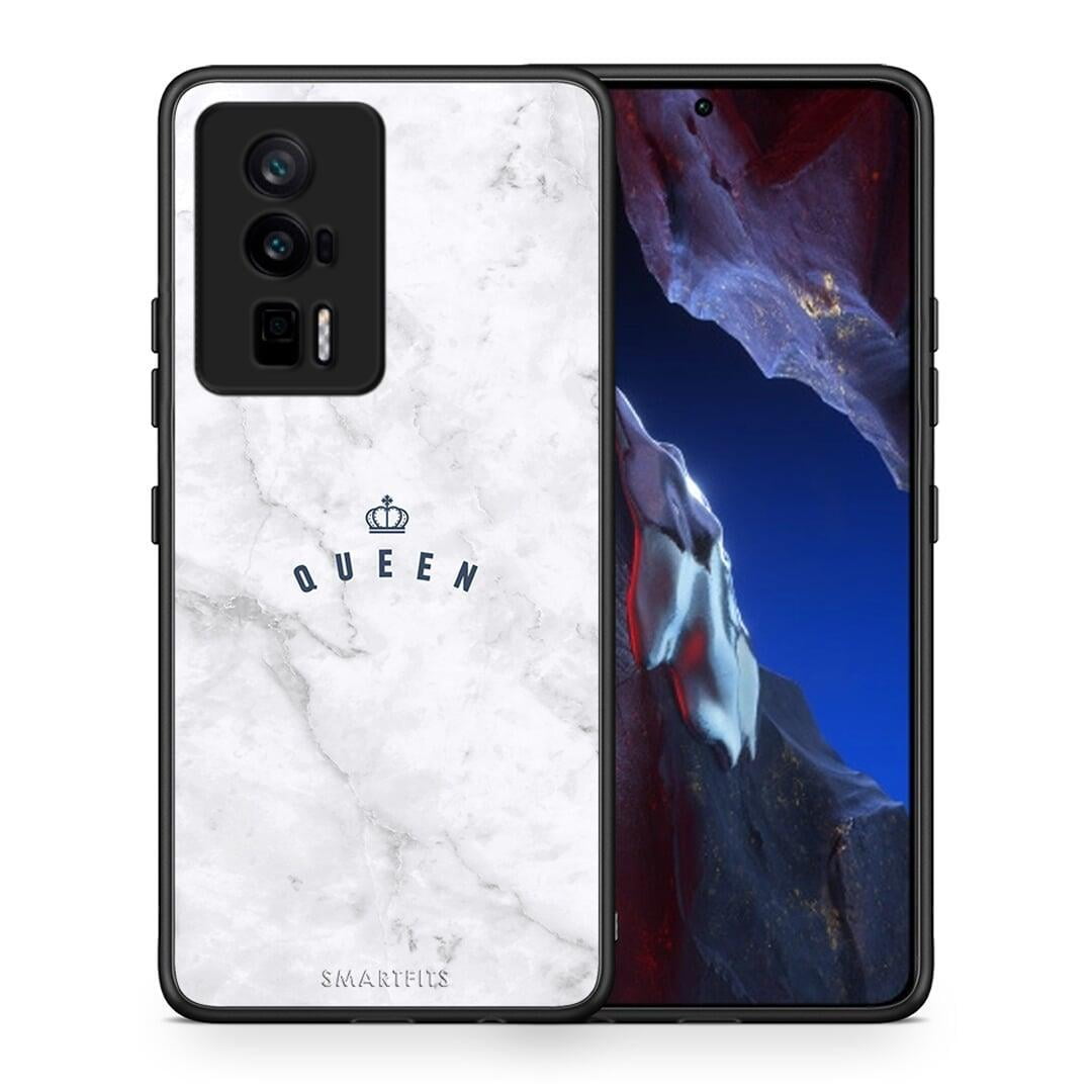 Θήκη Xiaomi Poco F5 Pro / Redmi K60 Pro Marble Queen από τη Smartfits με σχέδιο στο πίσω μέρος και μαύρο περίβλημα | Xiaomi Poco F5 Pro / Redmi K60 Pro Marble Queen Case with Colorful Back and Black Bezels