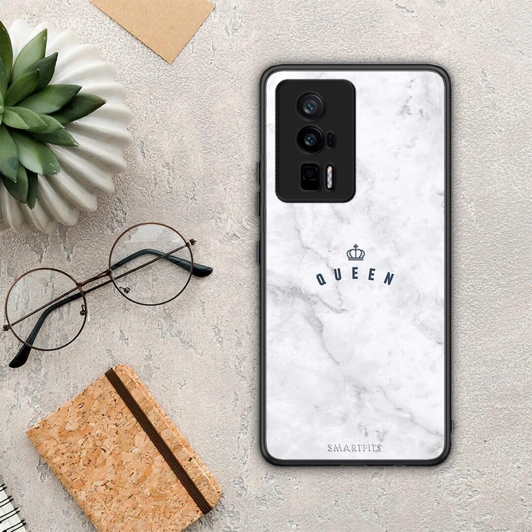 Θήκη Xiaomi Poco F5 Pro / Redmi K60 Pro Marble Queen από τη Smartfits με σχέδιο στο πίσω μέρος και μαύρο περίβλημα | Xiaomi Poco F5 Pro / Redmi K60 Pro Marble Queen Case with Colorful Back and Black Bezels