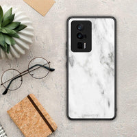 Thumbnail for Θήκη Xiaomi Poco F5 Pro / Redmi K60 Pro Marble White από τη Smartfits με σχέδιο στο πίσω μέρος και μαύρο περίβλημα | Xiaomi Poco F5 Pro / Redmi K60 Pro Marble White Case with Colorful Back and Black Bezels