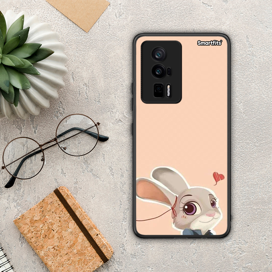 Θήκη Xiaomi Poco F5 Pro / Redmi K60 Pro Nick Wilde And Judy Hopps Love 2 από τη Smartfits με σχέδιο στο πίσω μέρος και μαύρο περίβλημα | Xiaomi Poco F5 Pro / Redmi K60 Pro Nick Wilde And Judy Hopps Love 2 Case with Colorful Back and Black Bezels