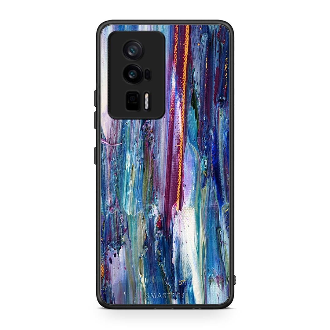 Θήκη Xiaomi Poco F5 Pro / Redmi K60 Pro Paint Winter από τη Smartfits με σχέδιο στο πίσω μέρος και μαύρο περίβλημα | Xiaomi Poco F5 Pro / Redmi K60 Pro Paint Winter Case with Colorful Back and Black Bezels