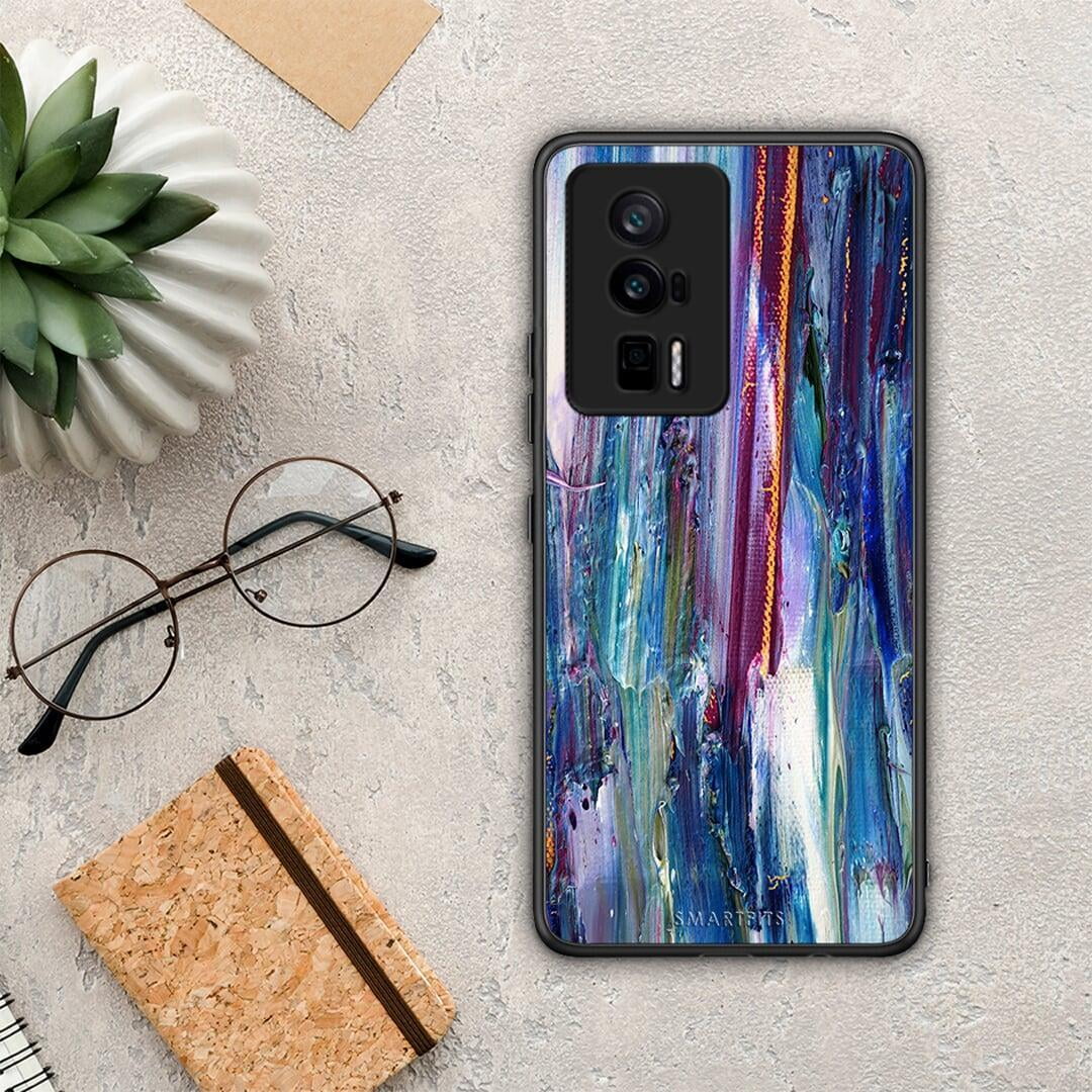 Θήκη Xiaomi Poco F5 Pro / Redmi K60 Pro Paint Winter από τη Smartfits με σχέδιο στο πίσω μέρος και μαύρο περίβλημα | Xiaomi Poco F5 Pro / Redmi K60 Pro Paint Winter Case with Colorful Back and Black Bezels