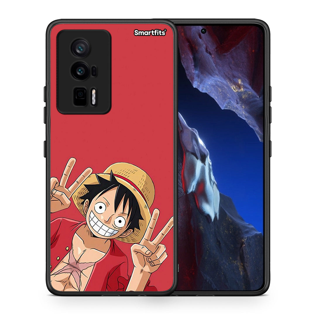 Θήκη Xiaomi Poco F5 Pro / Redmi K60 Pro Pirate Luffy από τη Smartfits με σχέδιο στο πίσω μέρος και μαύρο περίβλημα | Xiaomi Poco F5 Pro / Redmi K60 Pro Pirate Luffy Case with Colorful Back and Black Bezels