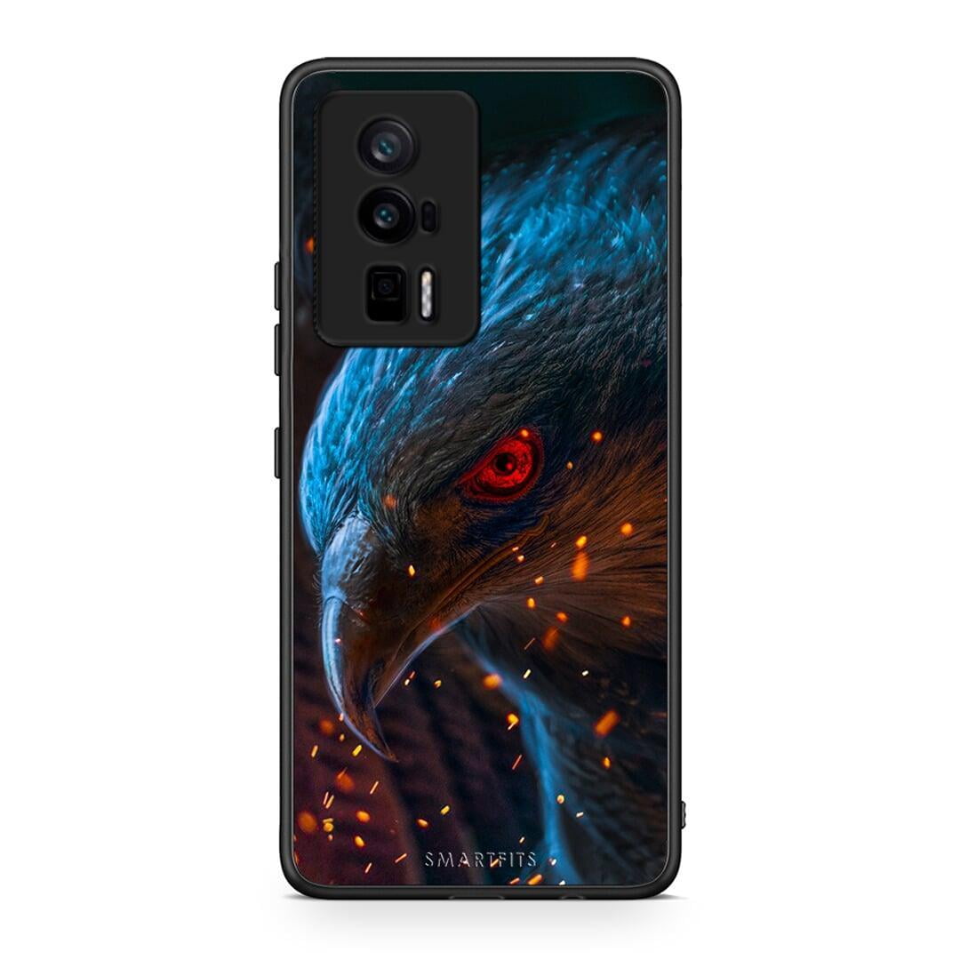 Θήκη Xiaomi Poco F5 Pro / Redmi K60 Pro PopArt Eagle από τη Smartfits με σχέδιο στο πίσω μέρος και μαύρο περίβλημα | Xiaomi Poco F5 Pro / Redmi K60 Pro PopArt Eagle Case with Colorful Back and Black Bezels