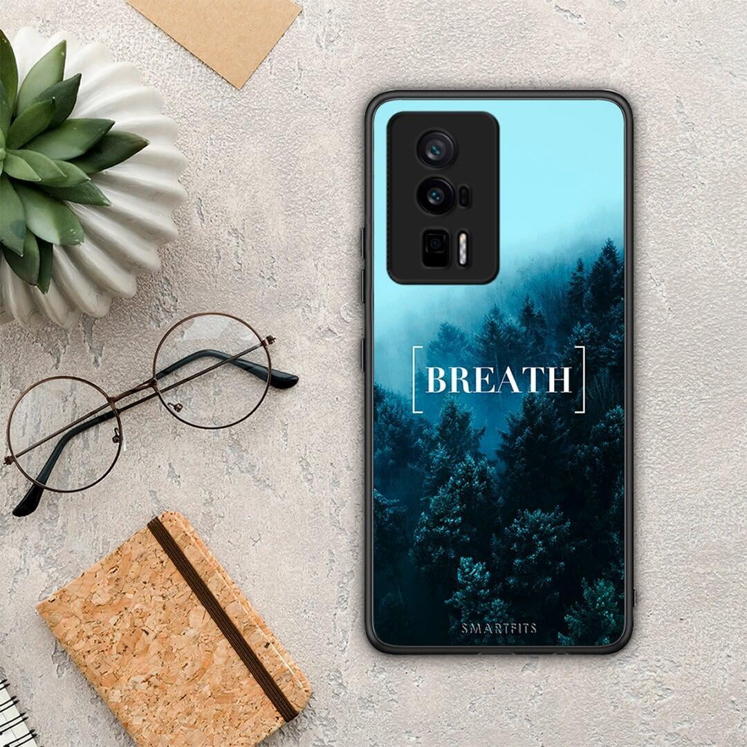 Θήκη Xiaomi Poco F5 Pro / Redmi K60 Pro Quote Breath από τη Smartfits με σχέδιο στο πίσω μέρος και μαύρο περίβλημα | Xiaomi Poco F5 Pro / Redmi K60 Pro Quote Breath Case with Colorful Back and Black Bezels