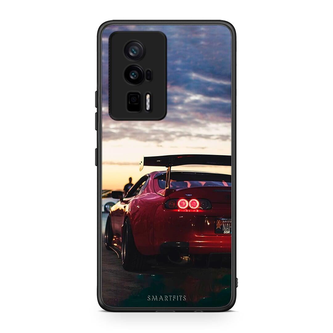 Θήκη Xiaomi Poco F5 Pro / Redmi K60 Pro Racing Supra από τη Smartfits με σχέδιο στο πίσω μέρος και μαύρο περίβλημα | Xiaomi Poco F5 Pro / Redmi K60 Pro Racing Supra Case with Colorful Back and Black Bezels