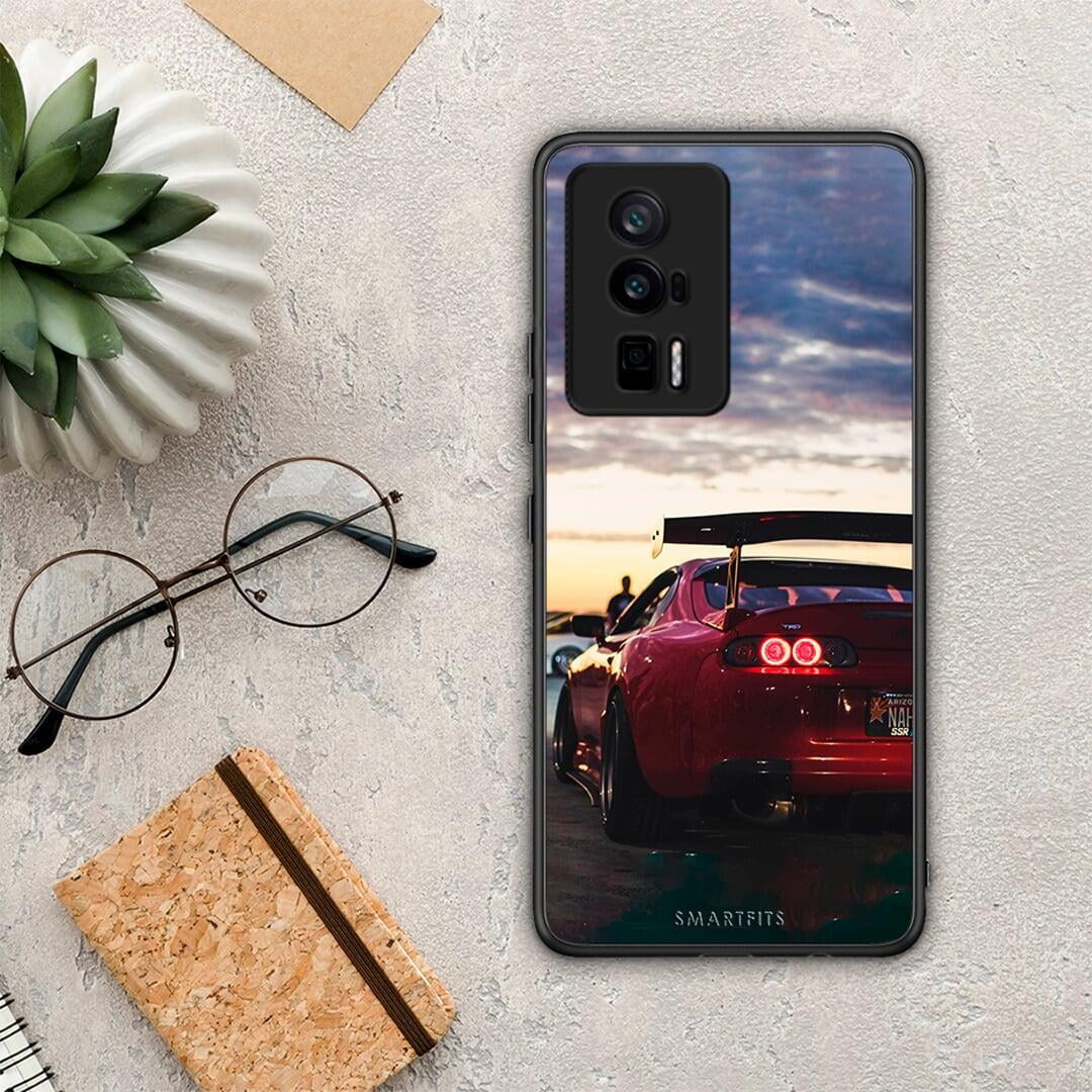 Θήκη Xiaomi Poco F5 Pro / Redmi K60 Pro Racing Supra από τη Smartfits με σχέδιο στο πίσω μέρος και μαύρο περίβλημα | Xiaomi Poco F5 Pro / Redmi K60 Pro Racing Supra Case with Colorful Back and Black Bezels