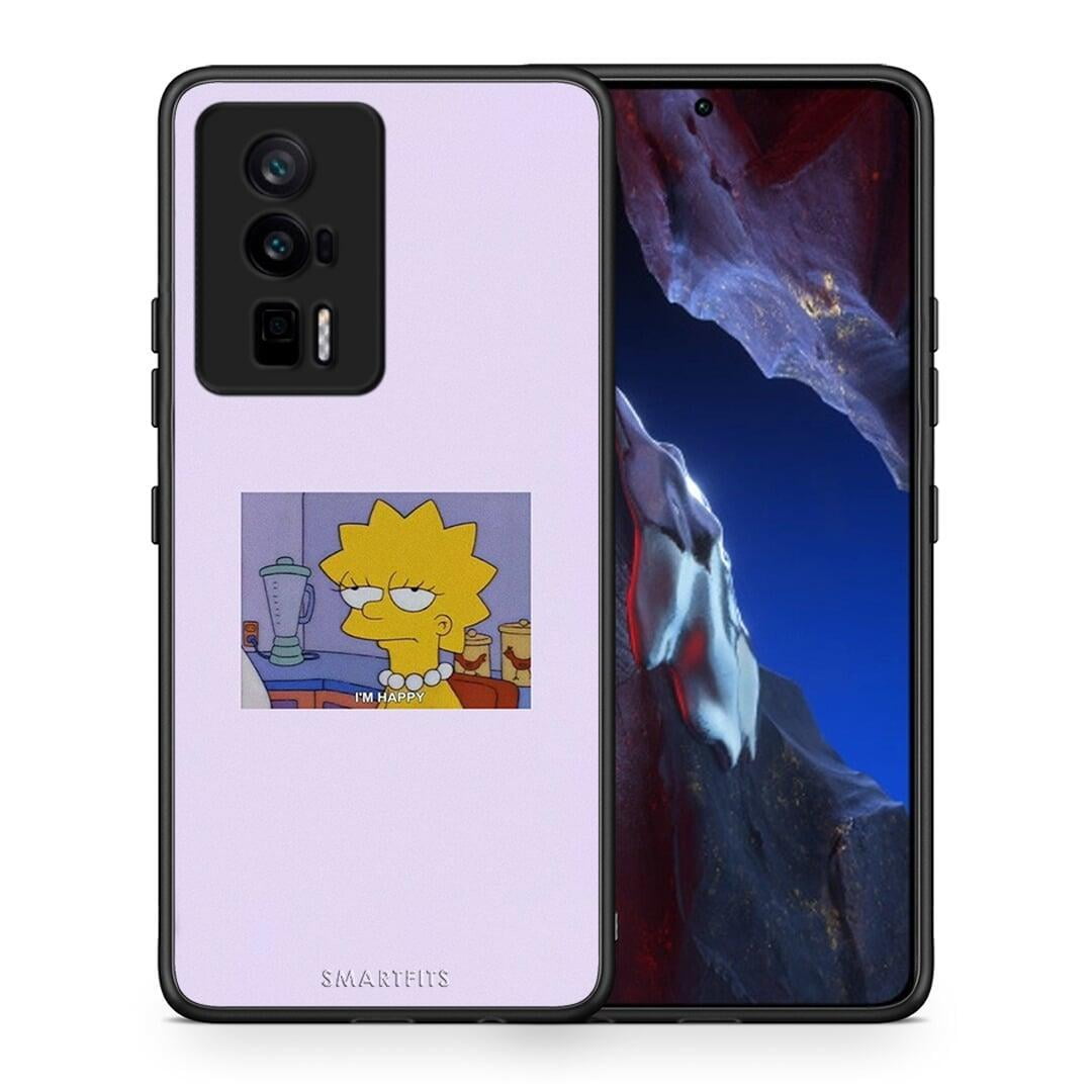 Θήκη Xiaomi Poco F5 Pro / Redmi K60 Pro So Happy από τη Smartfits με σχέδιο στο πίσω μέρος και μαύρο περίβλημα | Xiaomi Poco F5 Pro / Redmi K60 Pro So Happy Case with Colorful Back and Black Bezels