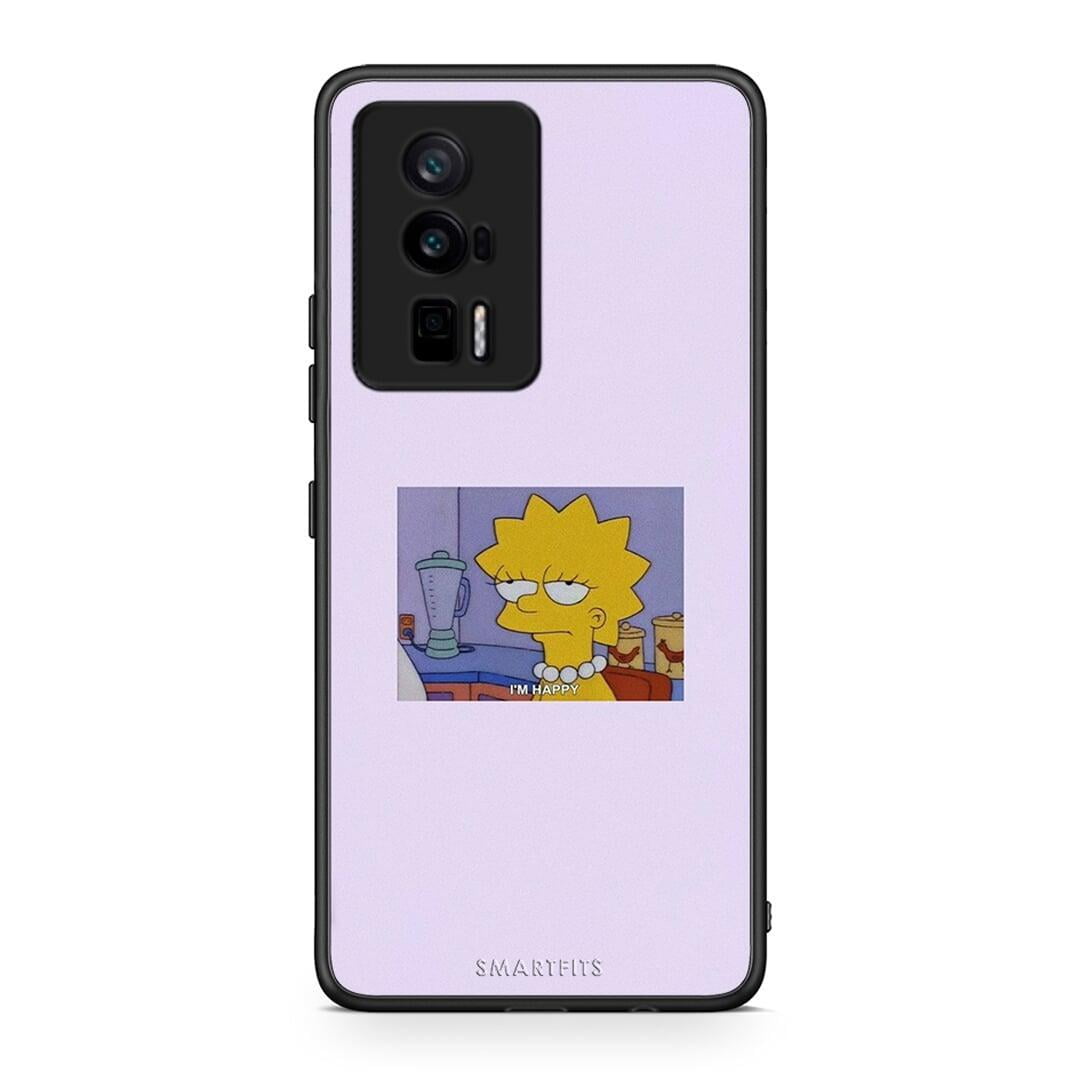 Θήκη Xiaomi Poco F5 Pro / Redmi K60 Pro So Happy από τη Smartfits με σχέδιο στο πίσω μέρος και μαύρο περίβλημα | Xiaomi Poco F5 Pro / Redmi K60 Pro So Happy Case with Colorful Back and Black Bezels