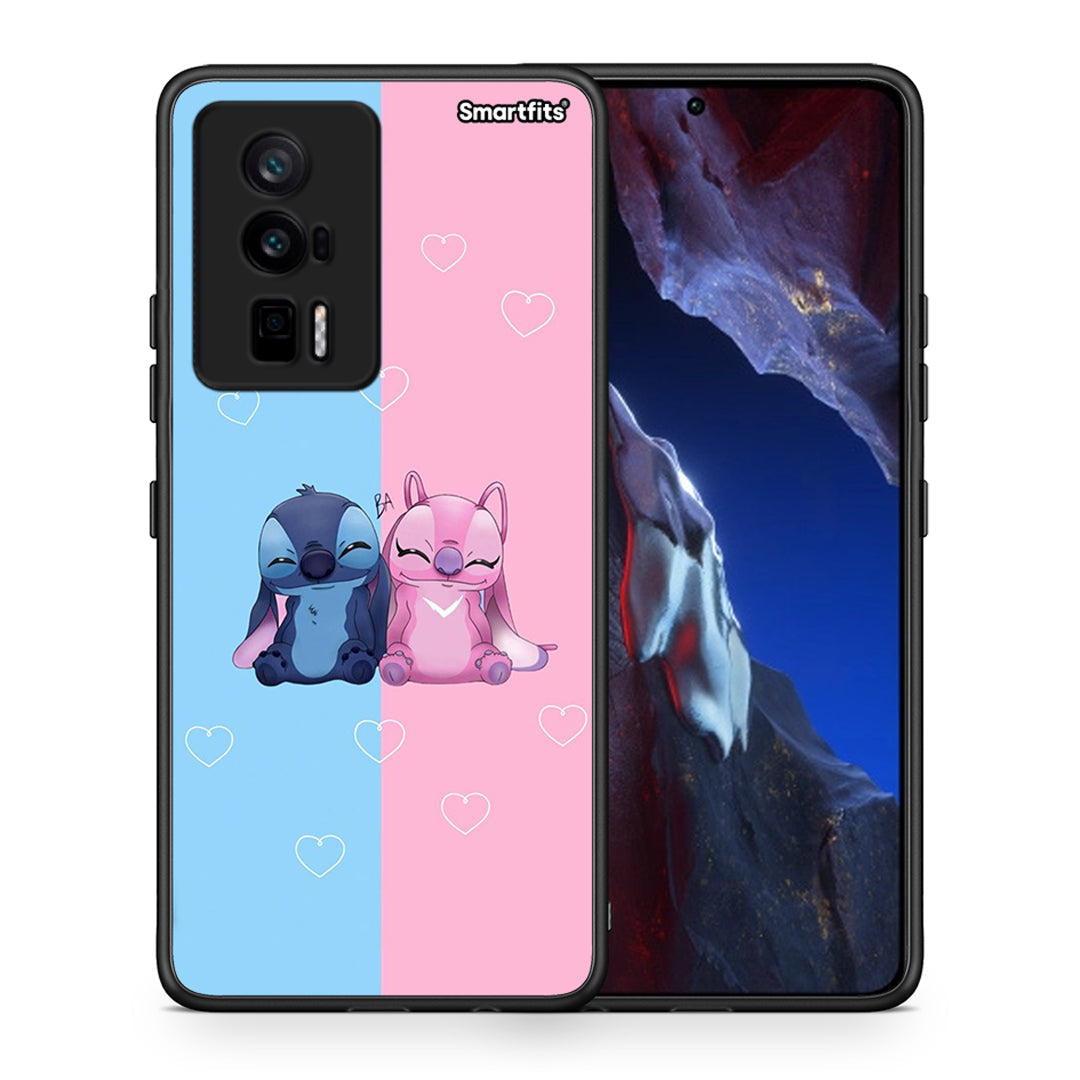 Θήκη Xiaomi Poco F5 Pro / Redmi K60 Pro Stitch And Angel από τη Smartfits με σχέδιο στο πίσω μέρος και μαύρο περίβλημα | Xiaomi Poco F5 Pro / Redmi K60 Pro Stitch And Angel Case with Colorful Back and Black Bezels