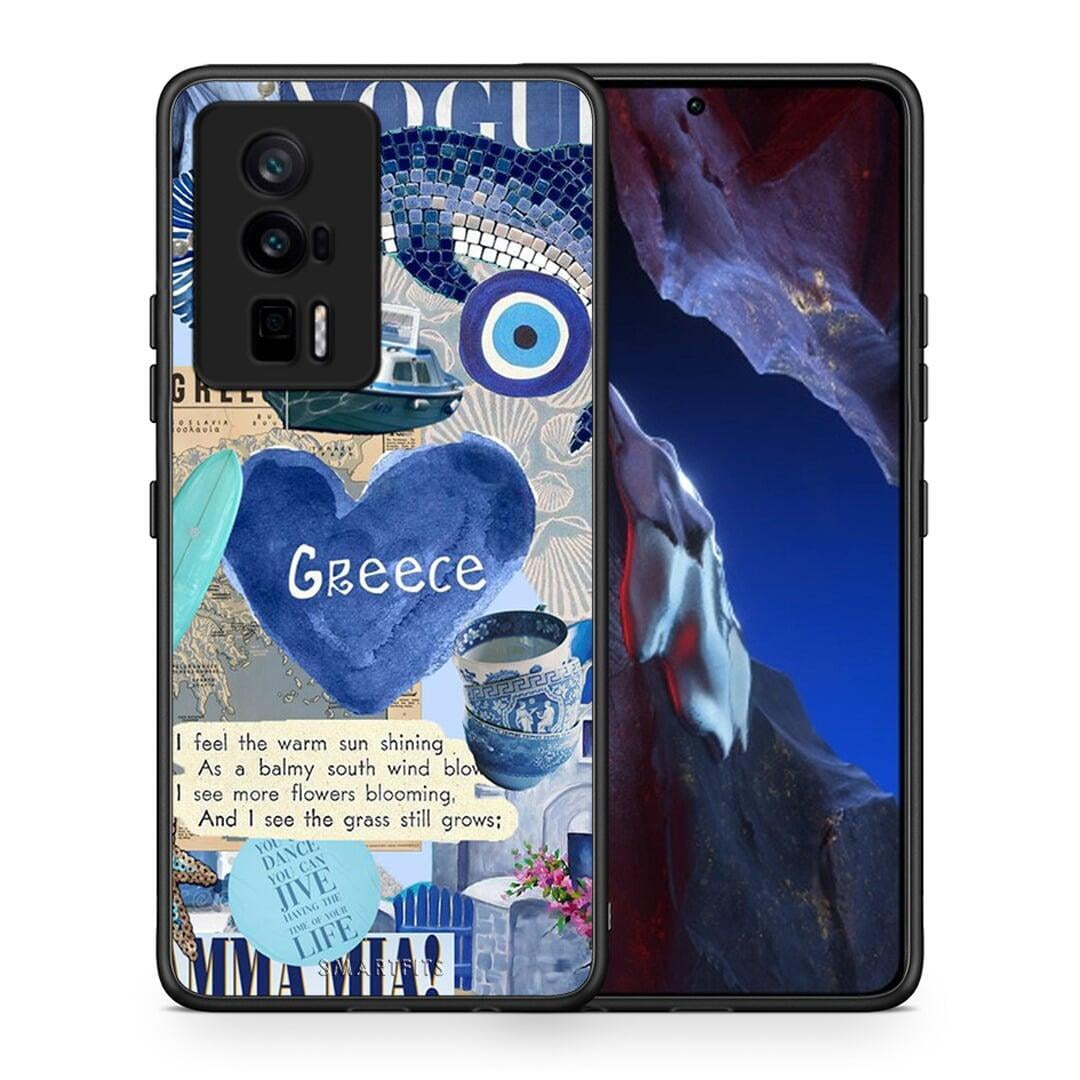 Θήκη Xiaomi Poco F5 Pro / Redmi K60 Pro Summer In Greece από τη Smartfits με σχέδιο στο πίσω μέρος και μαύρο περίβλημα | Xiaomi Poco F5 Pro / Redmi K60 Pro Summer In Greece Case with Colorful Back and Black Bezels