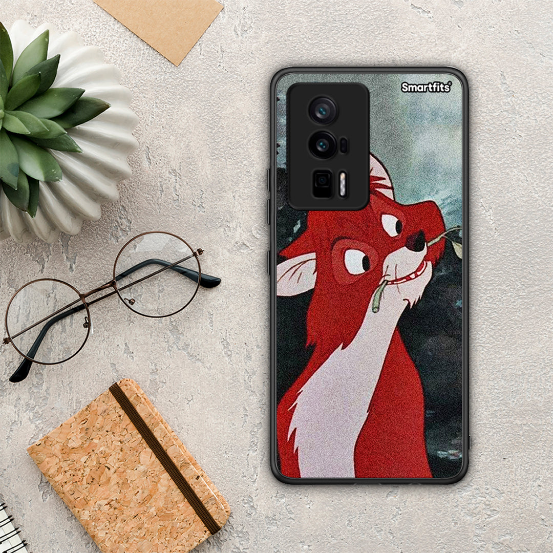 Θήκη Xiaomi Poco F5 Pro / Redmi K60 Pro Tod And Vixey Love 1 από τη Smartfits με σχέδιο στο πίσω μέρος και μαύρο περίβλημα | Xiaomi Poco F5 Pro / Redmi K60 Pro Tod And Vixey Love 1 Case with Colorful Back and Black Bezels