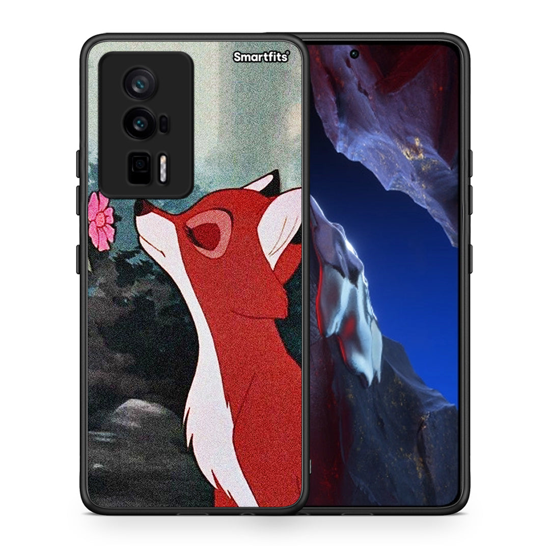 Θήκη Xiaomi Poco F5 Pro / Redmi K60 Pro Tod And Vixey Love 2 από τη Smartfits με σχέδιο στο πίσω μέρος και μαύρο περίβλημα | Xiaomi Poco F5 Pro / Redmi K60 Pro Tod And Vixey Love 2 Case with Colorful Back and Black Bezels