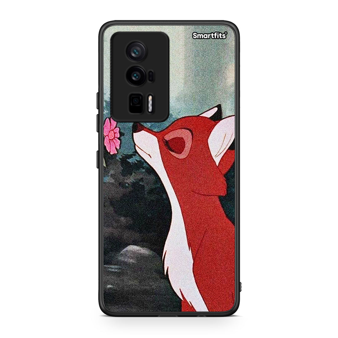 Θήκη Xiaomi Poco F5 Pro / Redmi K60 Pro Tod And Vixey Love 2 από τη Smartfits με σχέδιο στο πίσω μέρος και μαύρο περίβλημα | Xiaomi Poco F5 Pro / Redmi K60 Pro Tod And Vixey Love 2 Case with Colorful Back and Black Bezels