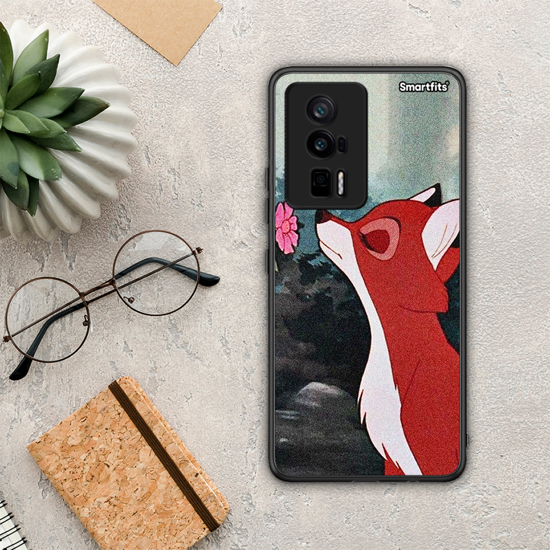 Θήκη Xiaomi Poco F5 Pro / Redmi K60 Pro Tod And Vixey Love 2 από τη Smartfits με σχέδιο στο πίσω μέρος και μαύρο περίβλημα | Xiaomi Poco F5 Pro / Redmi K60 Pro Tod And Vixey Love 2 Case with Colorful Back and Black Bezels