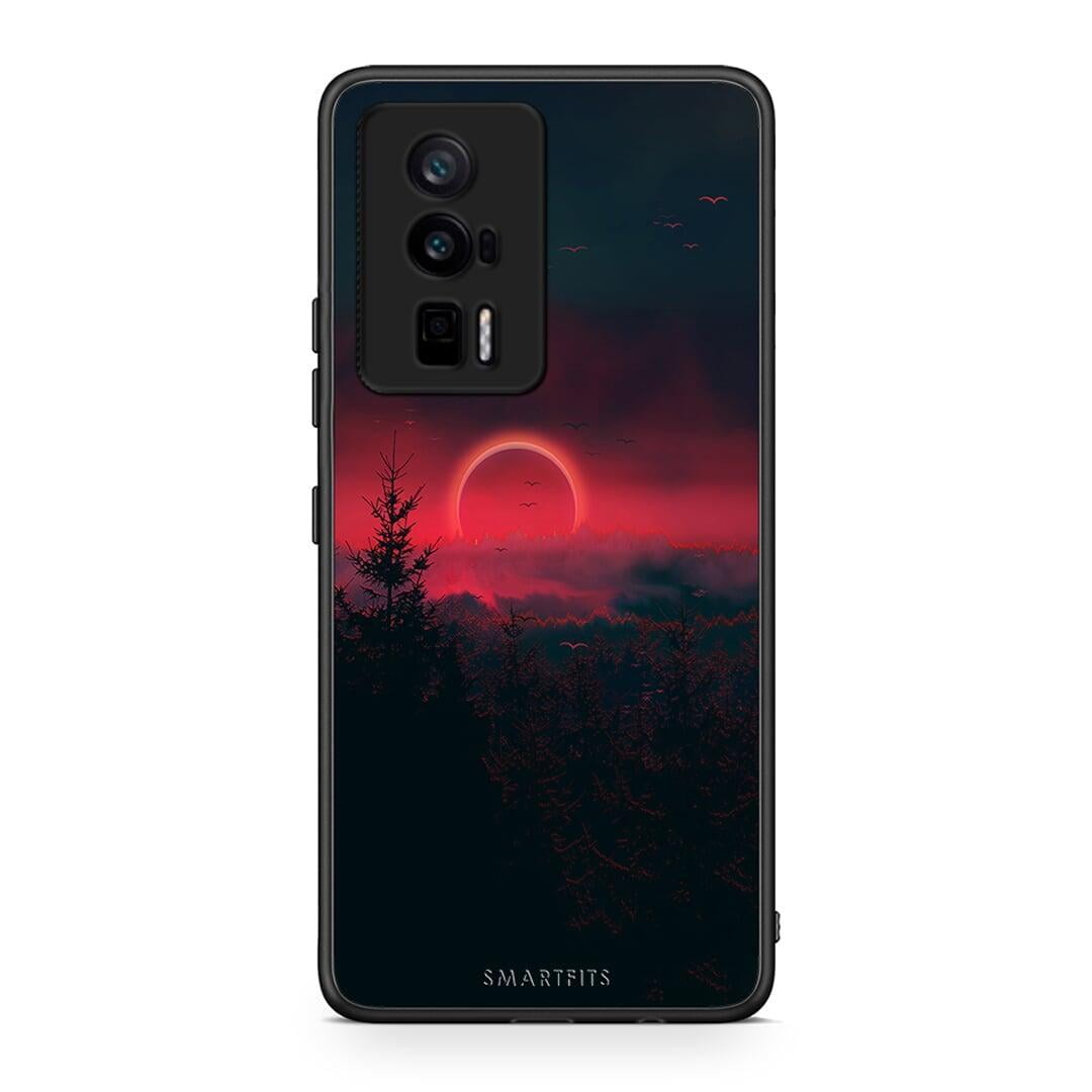 Θήκη Xiaomi Poco F5 Pro / Redmi K60 Pro Tropic Sunset από τη Smartfits με σχέδιο στο πίσω μέρος και μαύρο περίβλημα | Xiaomi Poco F5 Pro / Redmi K60 Pro Tropic Sunset Case with Colorful Back and Black Bezels