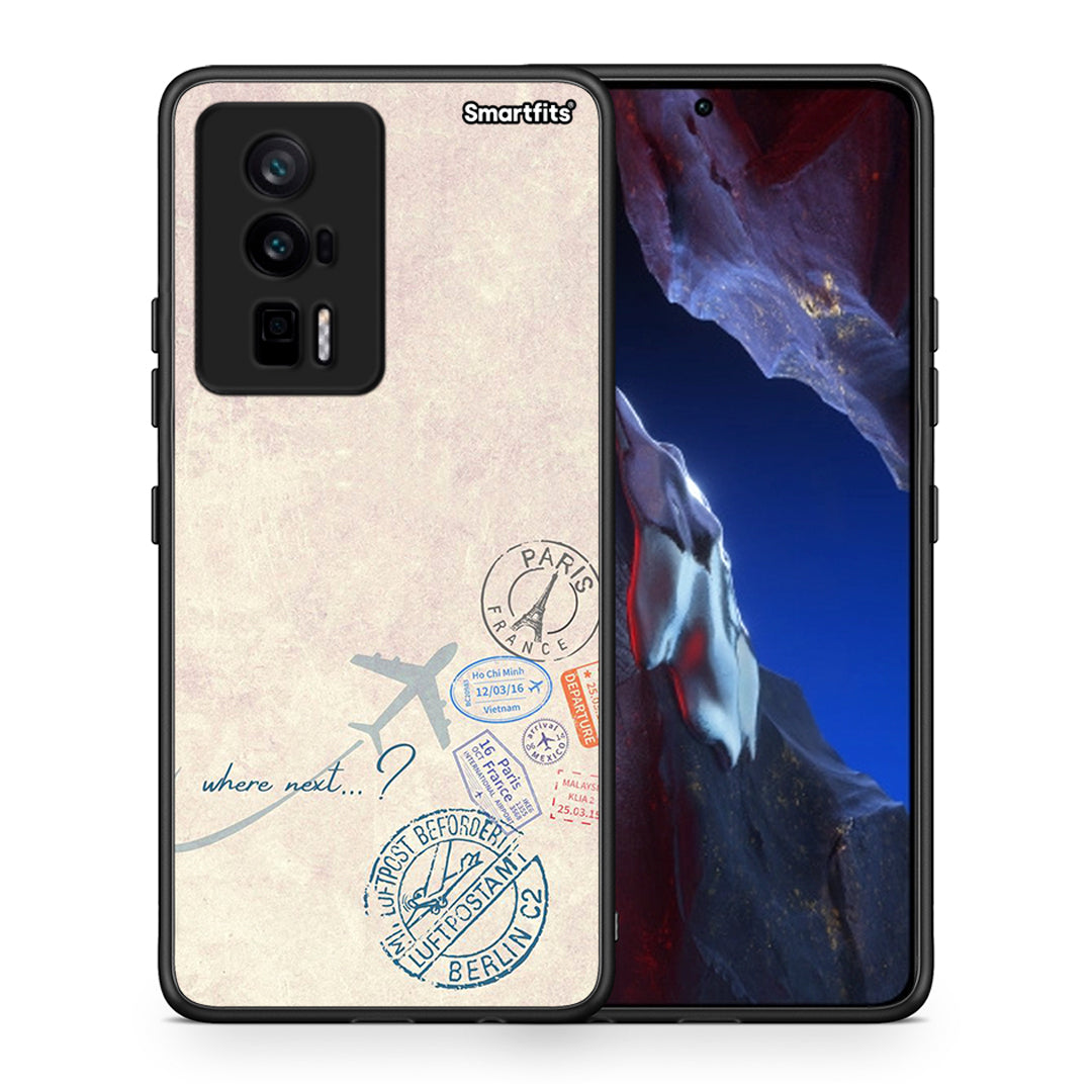 Θήκη Xiaomi Poco F5 Pro / Redmi K60 Pro Where Next από τη Smartfits με σχέδιο στο πίσω μέρος και μαύρο περίβλημα | Xiaomi Poco F5 Pro / Redmi K60 Pro Where Next Case with Colorful Back and Black Bezels