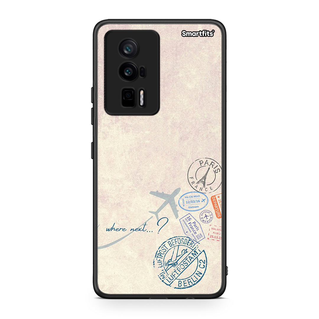 Θήκη Xiaomi Poco F5 Pro / Redmi K60 Pro Where Next από τη Smartfits με σχέδιο στο πίσω μέρος και μαύρο περίβλημα | Xiaomi Poco F5 Pro / Redmi K60 Pro Where Next Case with Colorful Back and Black Bezels