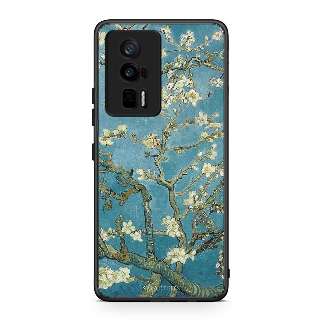 Θήκη Xiaomi Poco F5 Pro / Redmi K60 Pro White Blossoms από τη Smartfits με σχέδιο στο πίσω μέρος και μαύρο περίβλημα | Xiaomi Poco F5 Pro / Redmi K60 Pro White Blossoms Case with Colorful Back and Black Bezels