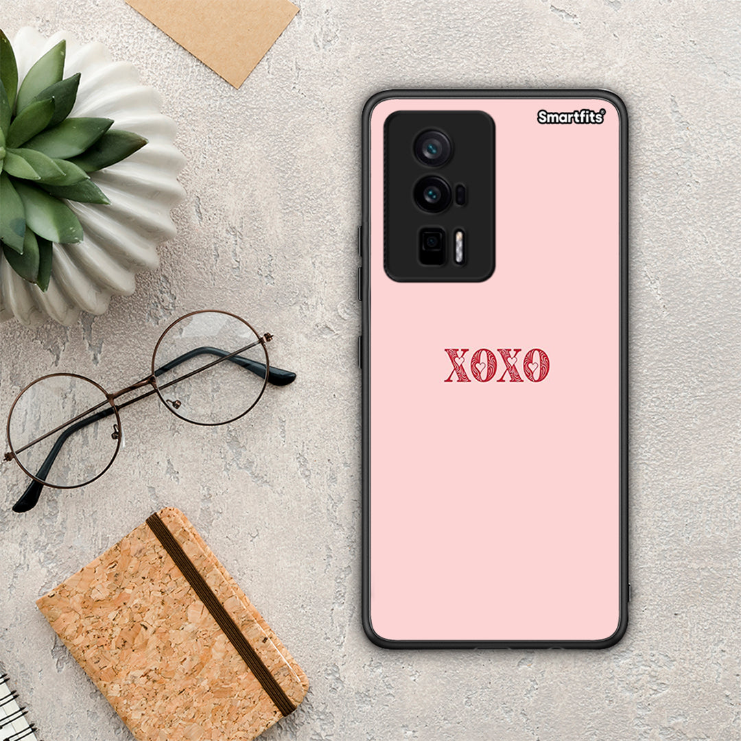 Θήκη Xiaomi Poco F5 Pro / Redmi K60 Pro XOXO Love από τη Smartfits με σχέδιο στο πίσω μέρος και μαύρο περίβλημα | Xiaomi Poco F5 Pro / Redmi K60 Pro XOXO Love Case with Colorful Back and Black Bezels