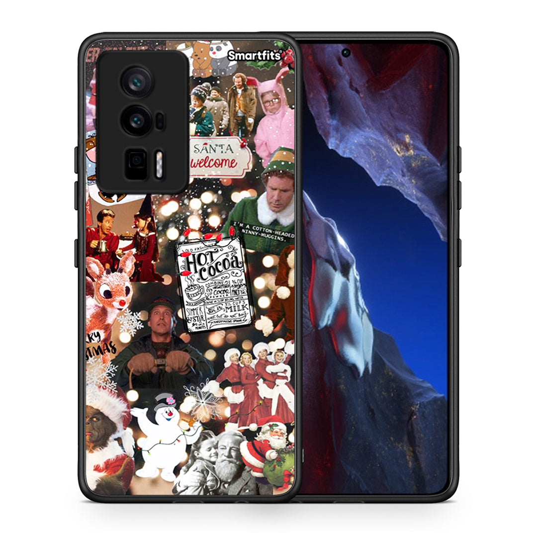 Θήκη Xiaomi Poco F5 Pro / Redmi K60 Pro Xmas Movies από τη Smartfits με σχέδιο στο πίσω μέρος και μαύρο περίβλημα | Xiaomi Poco F5 Pro / Redmi K60 Pro Xmas Movies Case with Colorful Back and Black Bezels