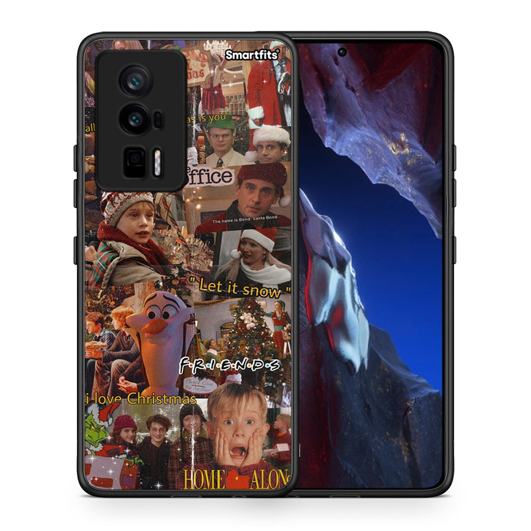 Θήκη Xiaomi Poco F5 Pro / Redmi K60 Pro Xmas Wishes από τη Smartfits με σχέδιο στο πίσω μέρος και μαύρο περίβλημα | Xiaomi Poco F5 Pro / Redmi K60 Pro Xmas Wishes Case with Colorful Back and Black Bezels