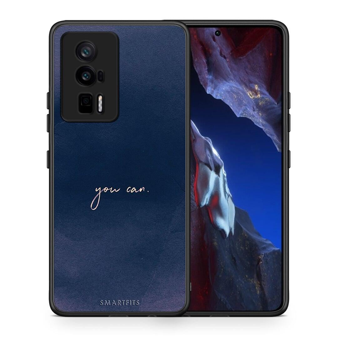 Θήκη Xiaomi Poco F5 Pro / Redmi K60 Pro You Can από τη Smartfits με σχέδιο στο πίσω μέρος και μαύρο περίβλημα | Xiaomi Poco F5 Pro / Redmi K60 Pro You Can Case with Colorful Back and Black Bezels