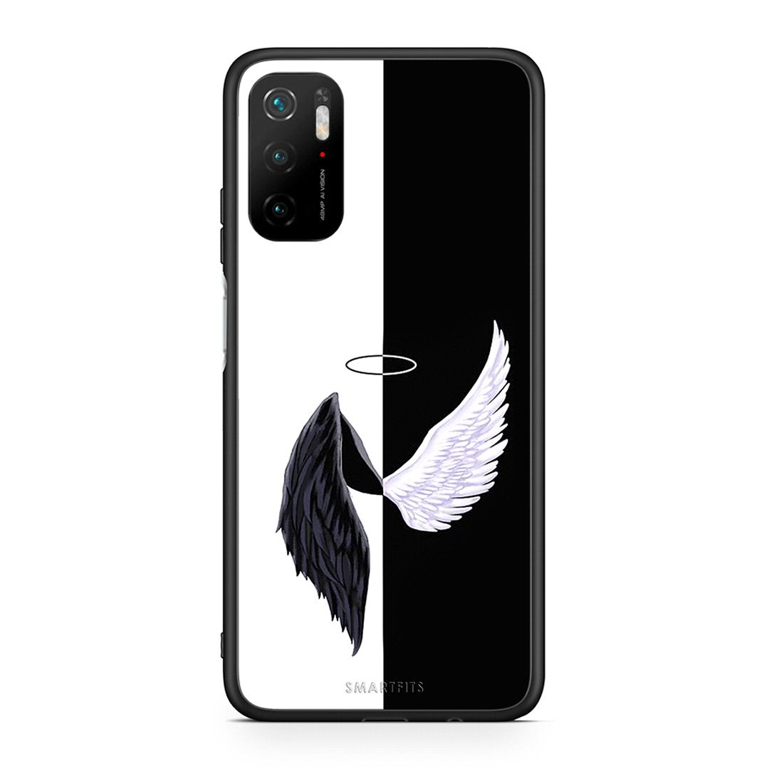 Xiaomi Redmi Note 10 5G/Poco M3 Pro Angels Demons θήκη από τη Smartfits με σχέδιο στο πίσω μέρος και μαύρο περίβλημα | Smartphone case with colorful back and black bezels by Smartfits