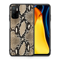 Thumbnail for Θήκη Xiaomi Redmi Note 10 5G/Poco M3 Pro Fashion Snake Animal από τη Smartfits με σχέδιο στο πίσω μέρος και μαύρο περίβλημα | Xiaomi Redmi Note 10 5G/Poco M3 Pro Fashion Snake Animal case with colorful back and black bezels