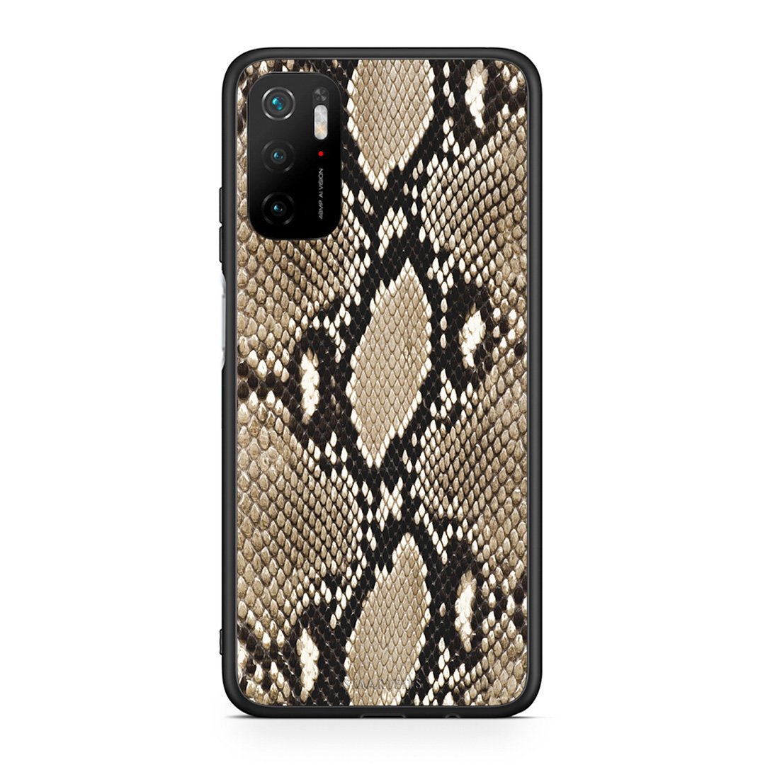 23 - Xiaomi Redmi Note 10 5G/Poco M3 Pro Fashion Snake Animal case, cover, bumper