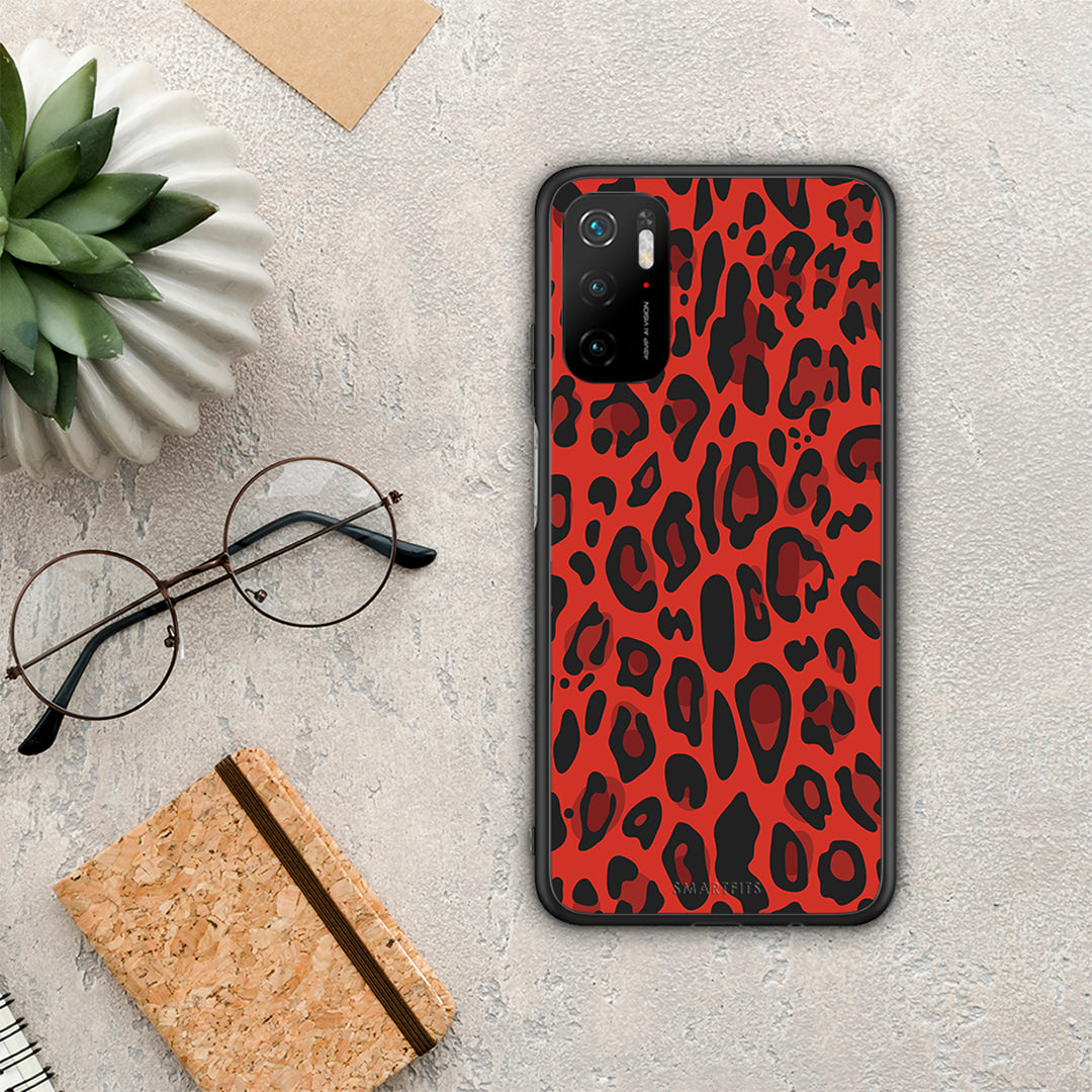 Animal Red Leopard - Xiaomi Poco M3 Pro θήκη