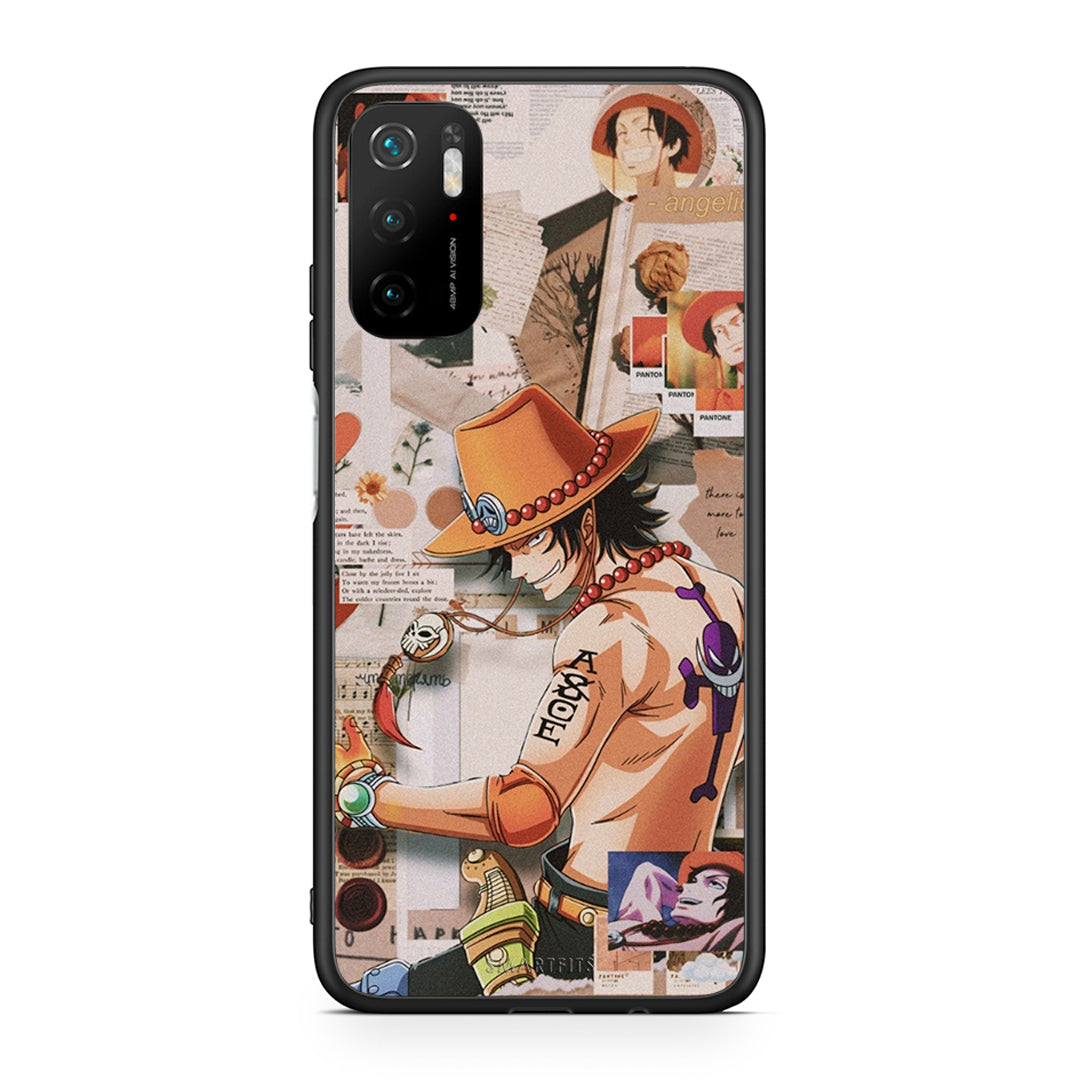 Xiaomi Redmi Note 10 5G/Poco M3 Pro Anime Collage θήκη από τη Smartfits με σχέδιο στο πίσω μέρος και μαύρο περίβλημα | Smartphone case with colorful back and black bezels by Smartfits