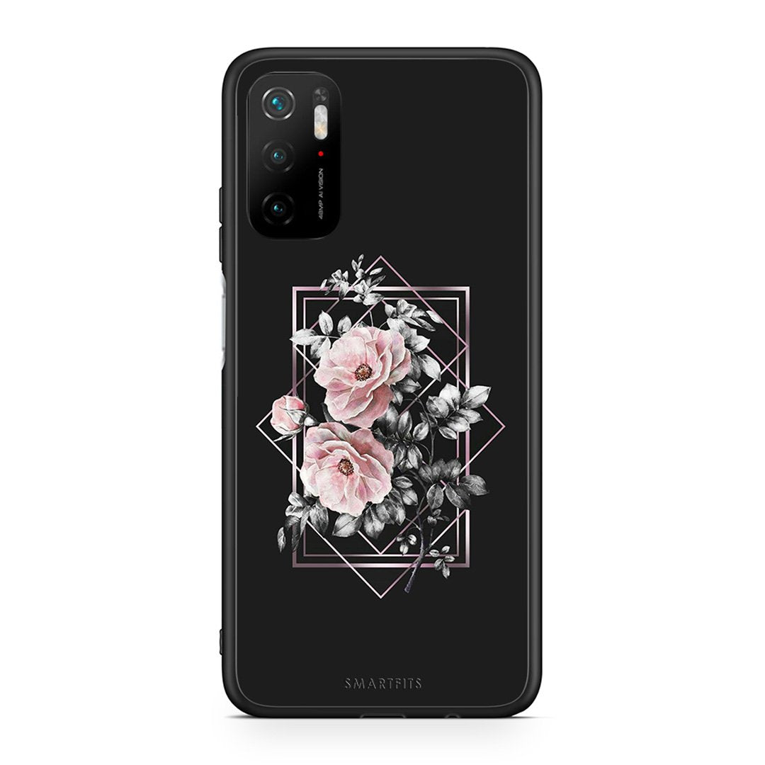 4 - Xiaomi Redmi Note 10 5G/Poco M3 Pro Frame Flower case, cover, bumper