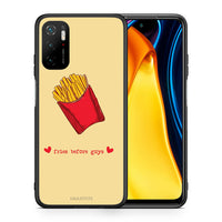 Thumbnail for Θήκη Αγίου Βαλεντίνου Xiaomi Redmi Note 10 5G Fries Before Guys από τη Smartfits με σχέδιο στο πίσω μέρος και μαύρο περίβλημα | Xiaomi Redmi Note 10 5G Fries Before Guys case with colorful back and black bezels