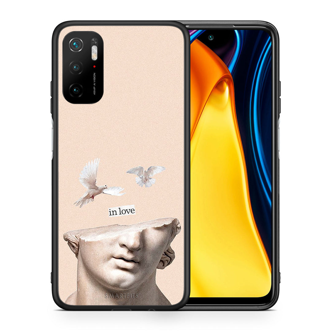 Θήκη Xiaomi Redmi Note 10 5G/Poco M3 Pro In Love από τη Smartfits με σχέδιο στο πίσω μέρος και μαύρο περίβλημα | Xiaomi Redmi Note 10 5G/Poco M3 Pro In Love case with colorful back and black bezels