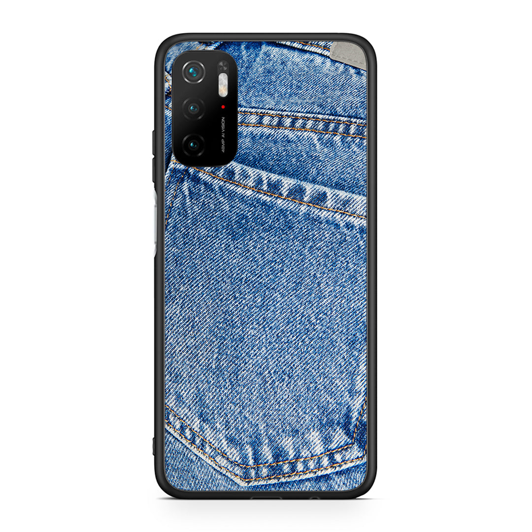 Xiaomi Redmi Note 10 5G/Poco M3 Pro Jeans Pocket θήκη από τη Smartfits με σχέδιο στο πίσω μέρος και μαύρο περίβλημα | Smartphone case with colorful back and black bezels by Smartfits
