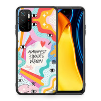 Thumbnail for Θήκη Xiaomi Redmi Note 10 5G/Poco M3 Pro Manifest Your Vision από τη Smartfits με σχέδιο στο πίσω μέρος και μαύρο περίβλημα | Xiaomi Redmi Note 10 5G/Poco M3 Pro Manifest Your Vision case with colorful back and black bezels