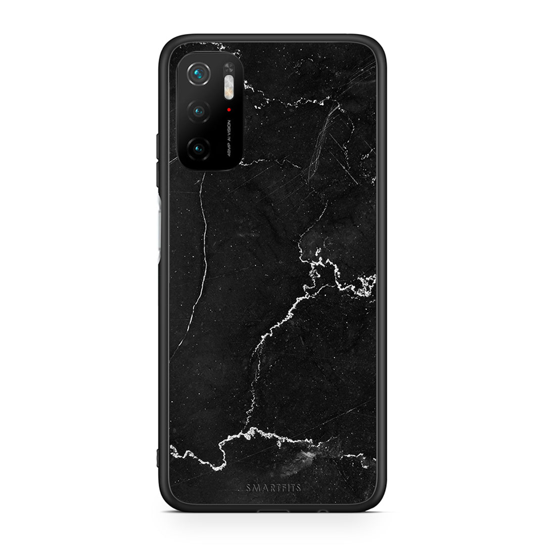 Xiaomi Redmi Note 10 5G/Poco M3 Pro Marble Black θήκη από τη Smartfits με σχέδιο στο πίσω μέρος και μαύρο περίβλημα | Smartphone case with colorful back and black bezels by Smartfits